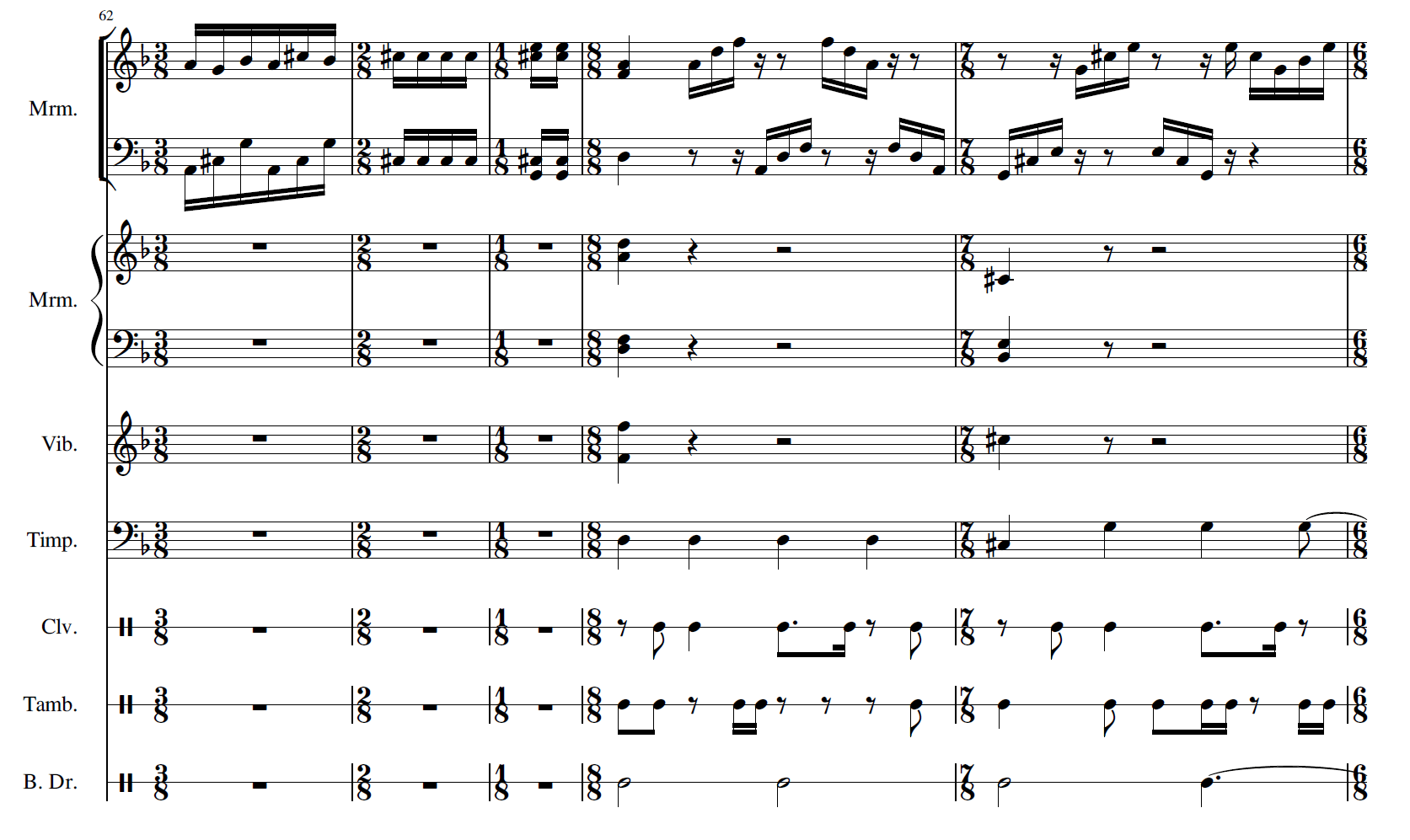 Sheet music for the piece Count