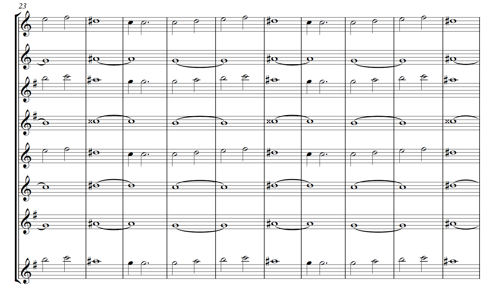 Sheet music for the piece Expectations