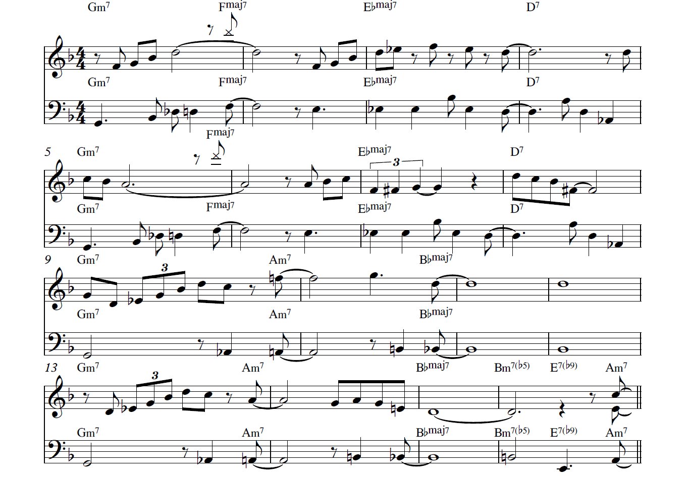 Sheet music for the piece Jimple Slosh